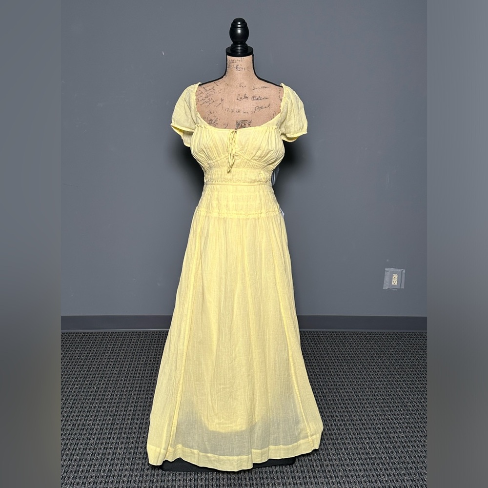 Free People Yellow Maxi Dress